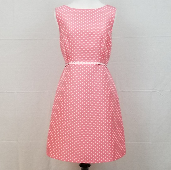 Tahari Dresses & Skirts - TAHARI Petite Peach Pink Polkadot Dress
